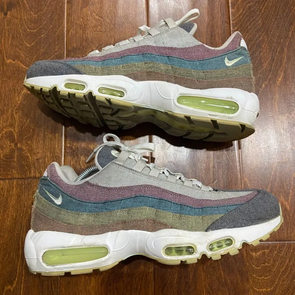 Nike Air Max 95 Multicolor Recycled Canvas Pack CK6478-001 Sneakers Mens Size 11